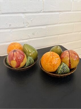 Pair of Vintage 1970s Jay Willfred for Andrea by Sadek‎ Ceramic Fruit Bowls